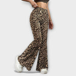 Jasmin | Leopardmönstrade bootcutbyxor