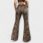 Jasmin | Leopardmönstrade bootcutbyxor