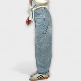 Marta | Ballongjeans med glittrande dekorationer