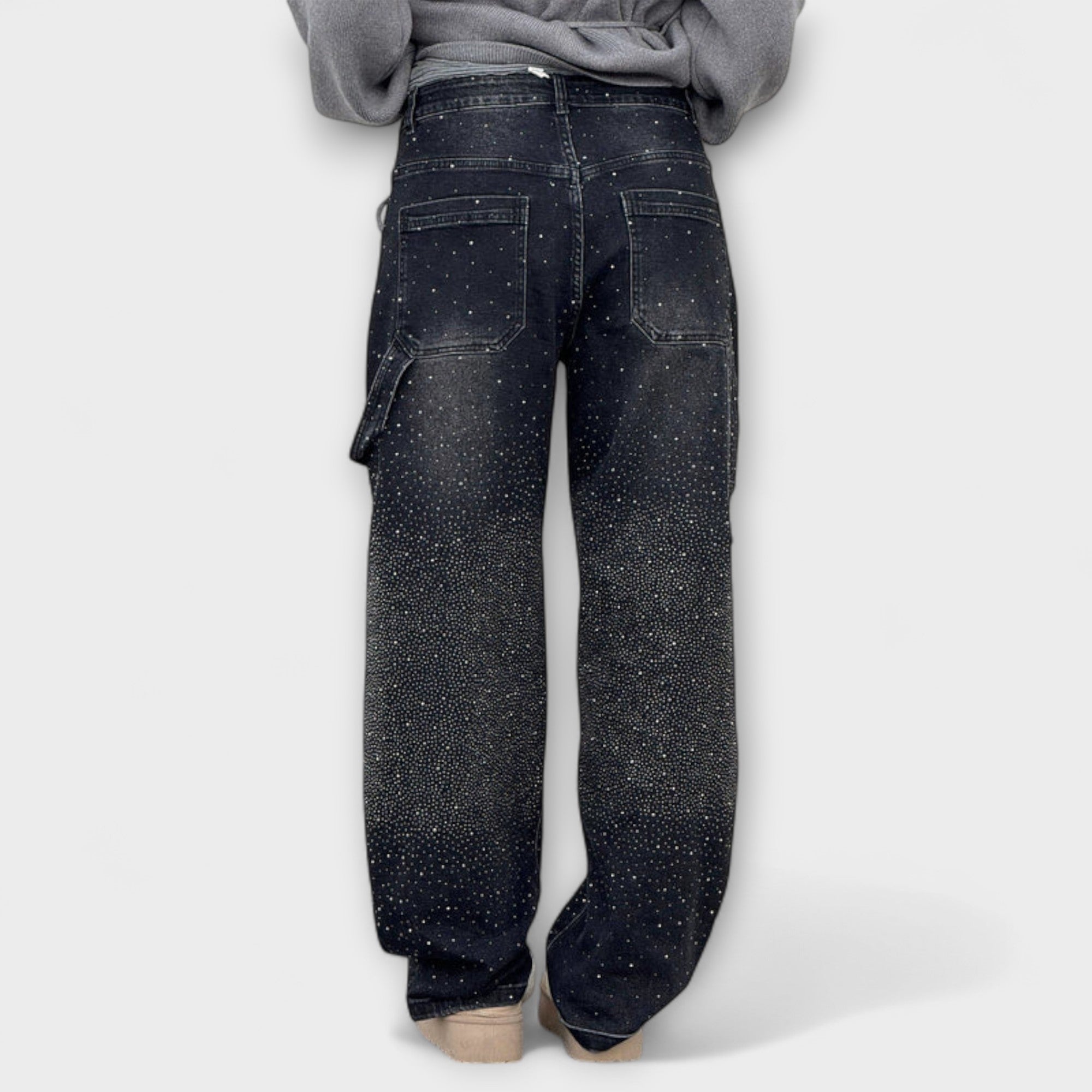 Marta | Ballongjeans med glittrande dekorationer