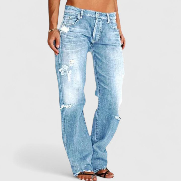 Gerlinde | Mjuka jeans med låg midja