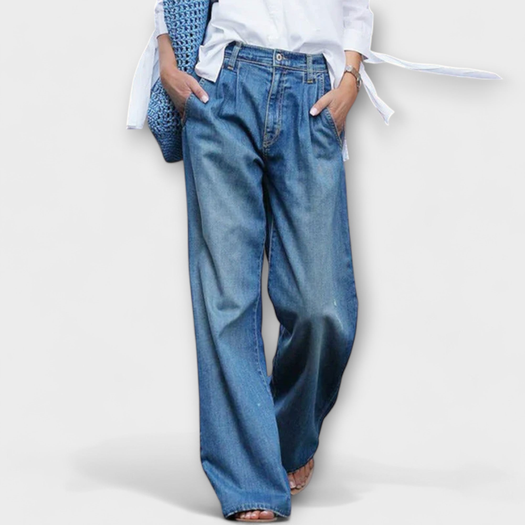 Laura | Vida jeans i slitstark denim
