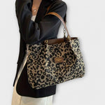 Natalie | Rymlig shopper med leopardmönster