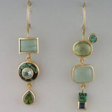 Bettina | Gröna hängörhängen i retrostil