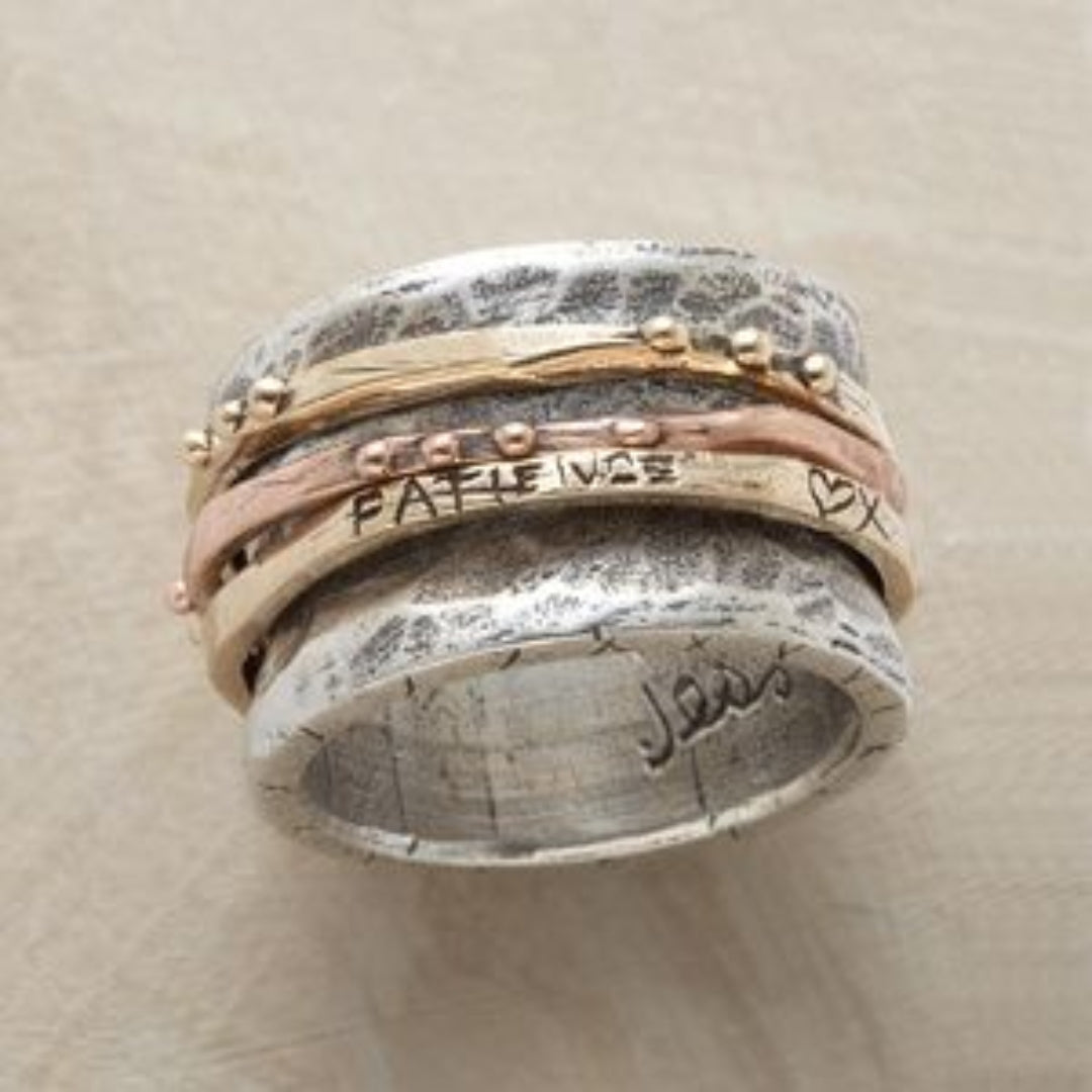 Katrin | Ring i roséguld- och silverfärg med vintagestil