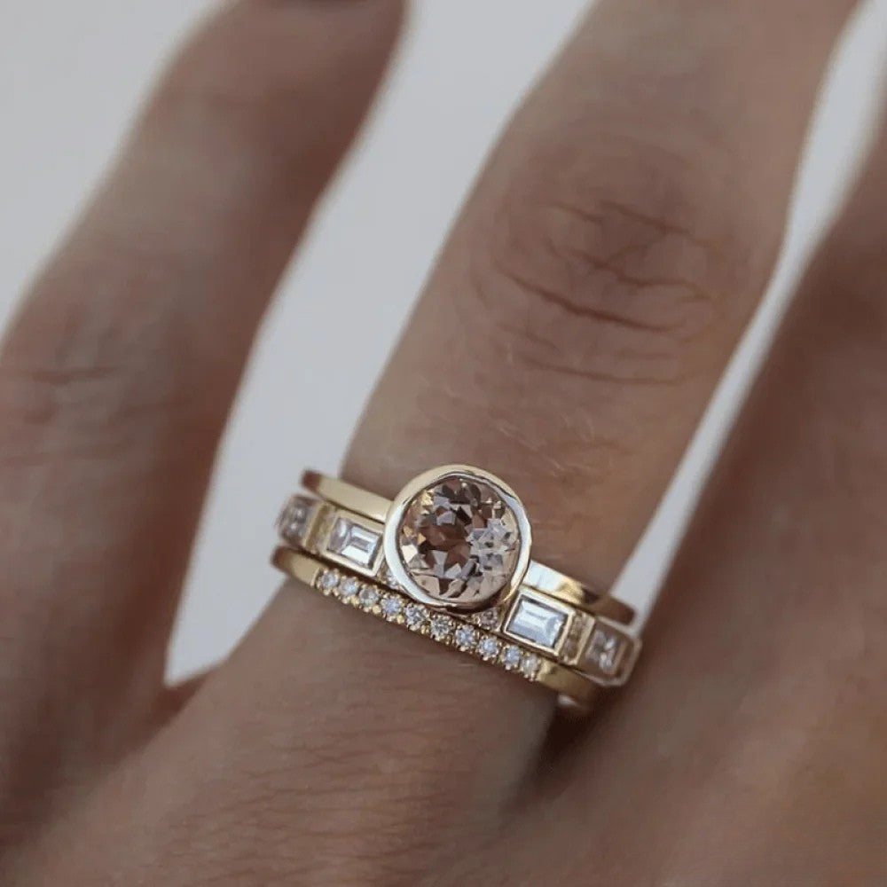 Nadine | Elegant ring med inläggning