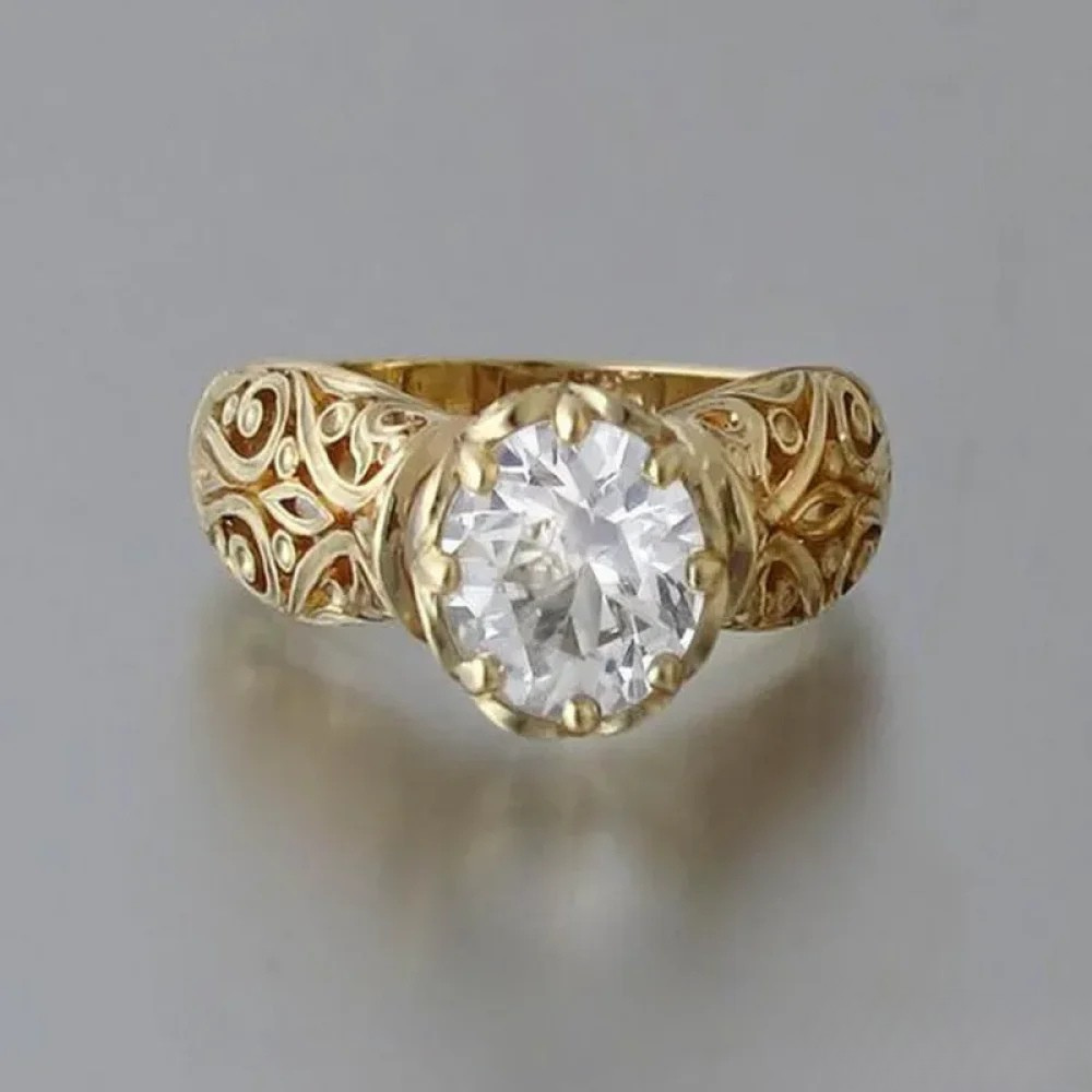 Bianca | Elegant ring med vit yta