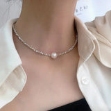 Isabelle | Elegant halsband med pärlkedja
