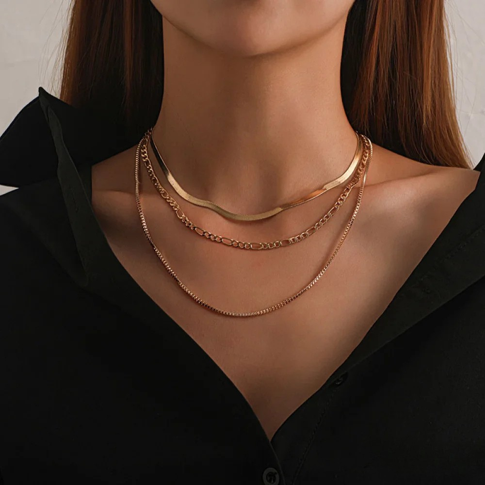 Alma | Set med 3 halsband i vintagestil