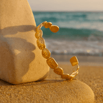 Lia | Gyllene sandreflexer | Armband