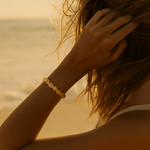 Lia | Gyllene sandreflexer | Armband