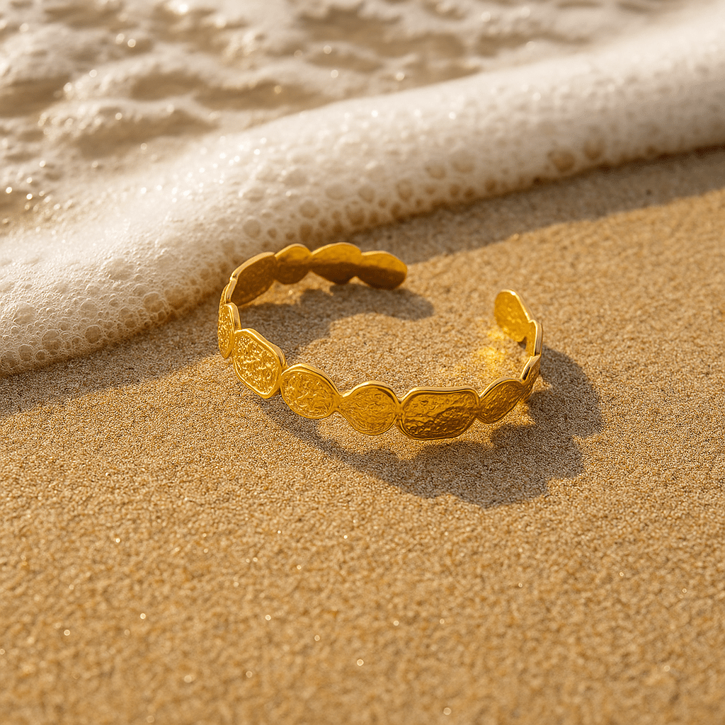 Lia | Gyllene sandreflexer | Armband