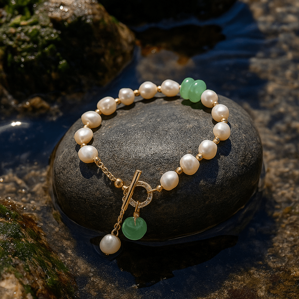 Katja | Lätta pärlor | Armband