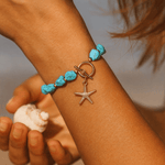 Mathilda | Blått armband med sjöstjärna