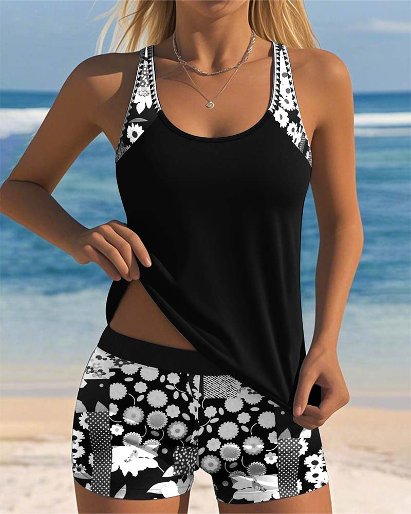 Eleonore | Tankiniset med linne och shorts