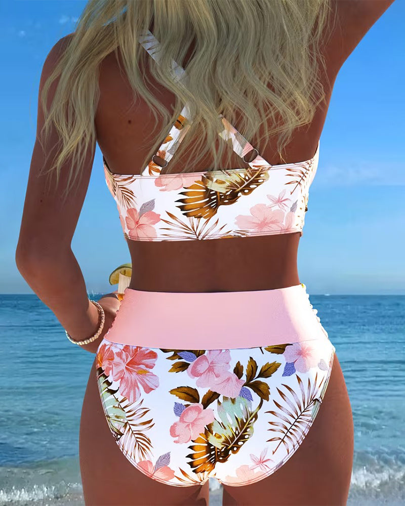 Karin | Blommig tankini med shorts