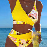 Karin | Blommig tankini med shorts