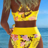 Karin | Blommig tankini med shorts