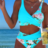 Karin | Blommig tankini med shorts