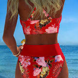 Karin | Blommig tankini med shorts