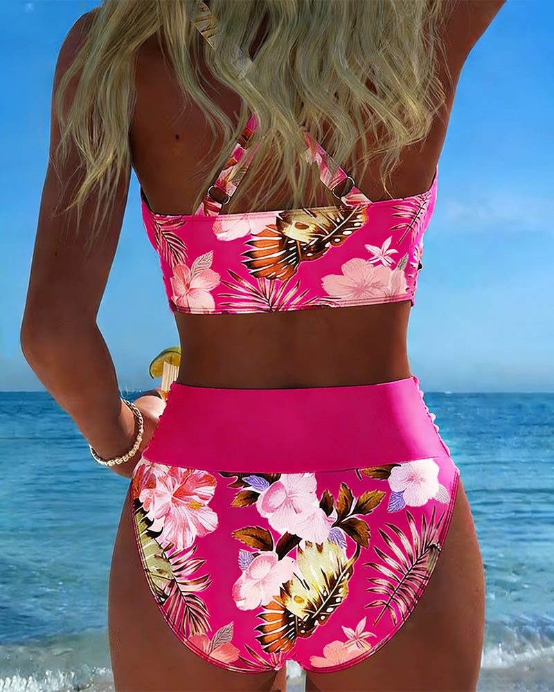 Karin | Blommig tankini med shorts