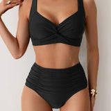 Romy | Somrig bikini med hög midja