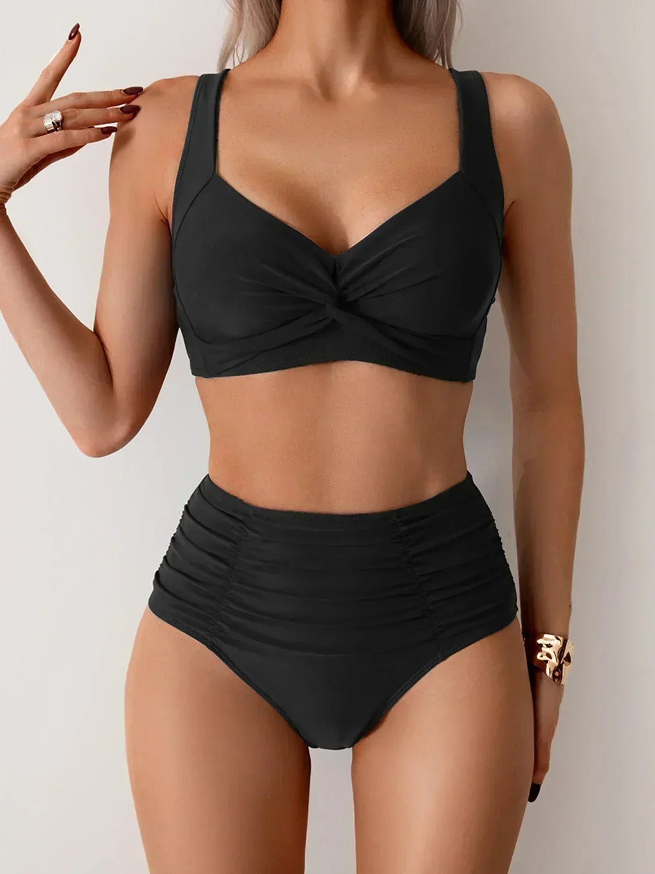 Romy | Somrig bikini med hög midja