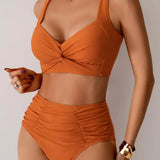 Romy | Somrig bikini med hög midja