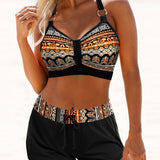 Ursula | Geometrisk bikini med hög midja