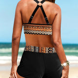 Ursula | Geometrisk bikini med hög midja