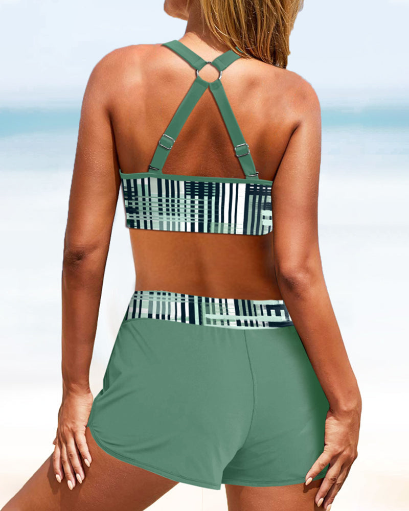 Simone | Ribbad bikini med hög midja