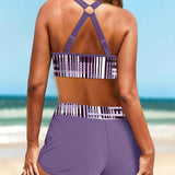 Simone | Ribbad bikini med hög midja