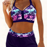 Simone | Ribbad bikini med hög midja