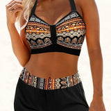 Simone | Ribbad bikini med hög midja