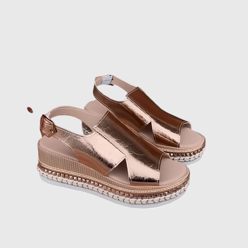 Gunda | Bekväma sandaler med stödjande klack