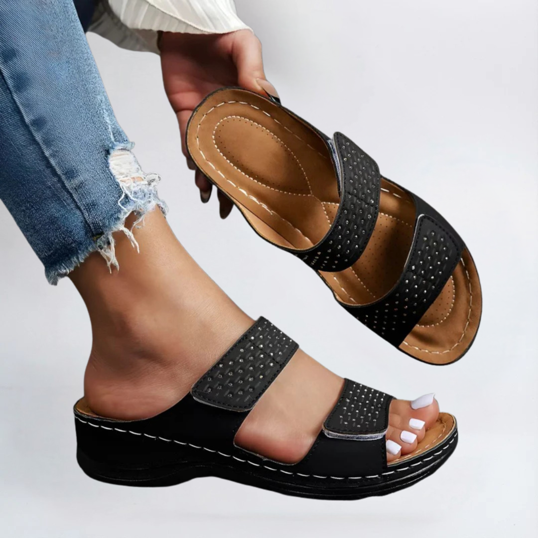 Paula | Eleganta sandaler i ventilerande tyg
