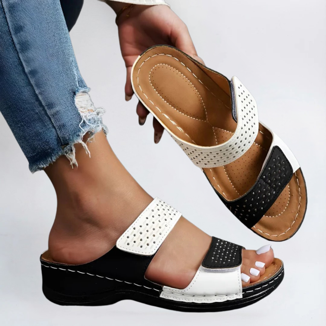 Paula | Eleganta sandaler i ventilerande tyg