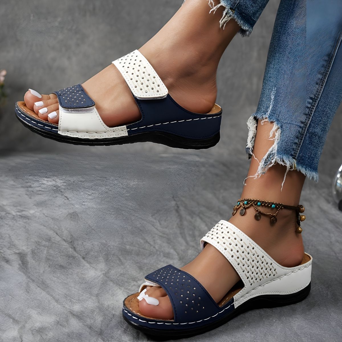 Paula | Eleganta sandaler i ventilerande tyg