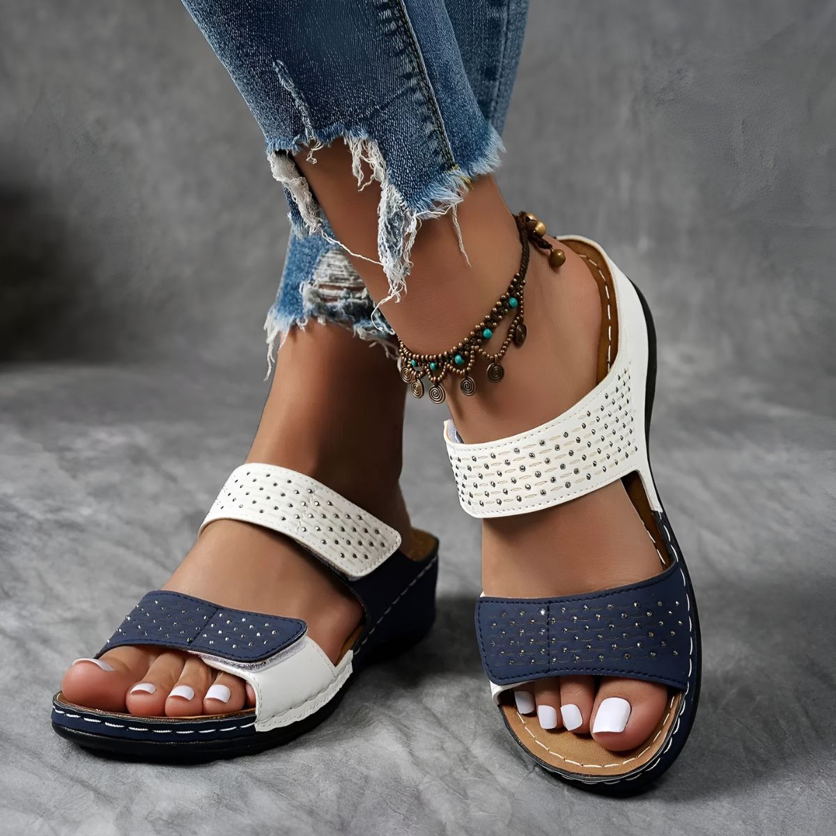 Paula | Eleganta sandaler i ventilerande tyg