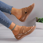 Leyla | Sandaler med bred häl och stöd