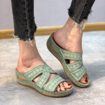 Leyla | Sandaler med bred häl och stöd
