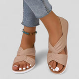 Natalie | Sandaler med korsade remmar och sluten häl