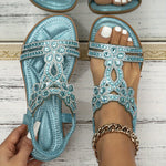 Therese | Sandaler med kristallblommor