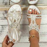 Therese | Sandaler med kristallblommor