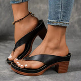 Larissa | Sandaler med tåring och låg blockklack
