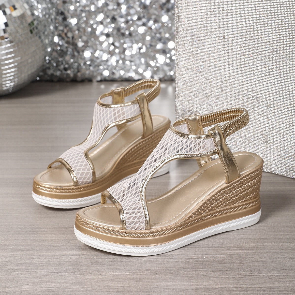 Ernestine | Kilklackssandaler med mesh