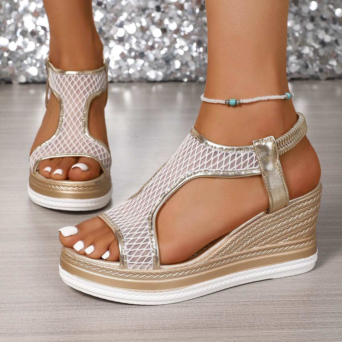 Ernestine | Kilklackssandaler med mesh