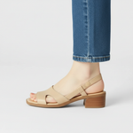 Mareike | Sandaler med fyrkantig tå och låg klack