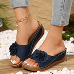 Ella | Sandaler med tredimensionella blommor