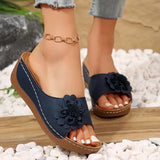 Ella | Sandaler med tredimensionella blommor